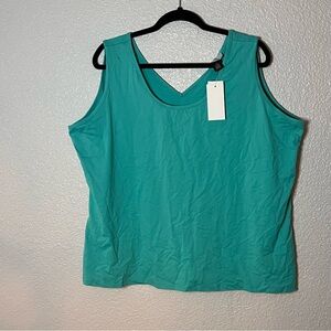 Clear Sky Women’s Size 3x Turquoise Tank Top New / Tags